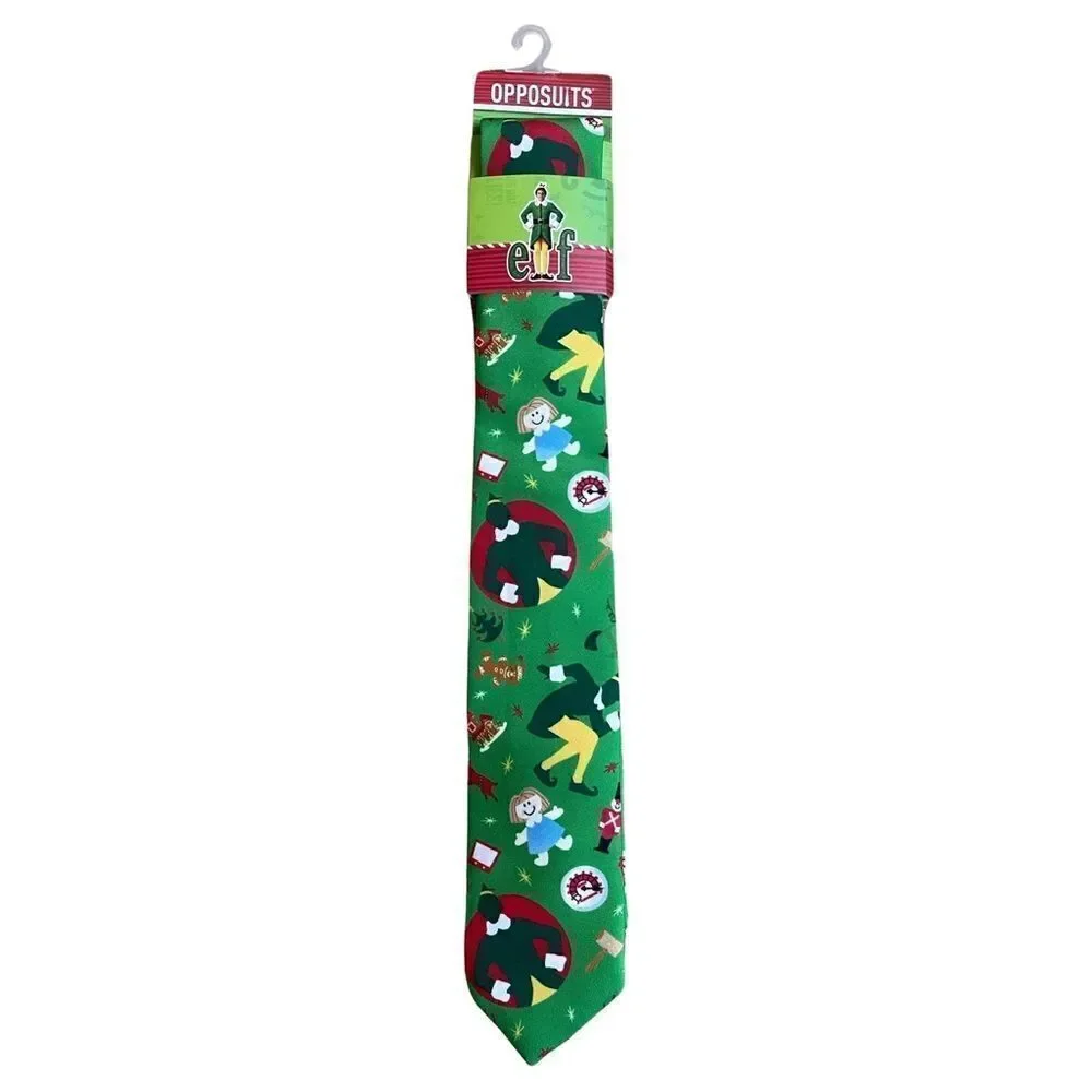 Opposuits Holiday Buddy the Elf Mens Neck Tie NWT